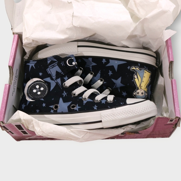 Rare NWB Converse X Coraline Chuck Taylor All Star Size US 11 Kids Laika NEW - Picture 4 of 13